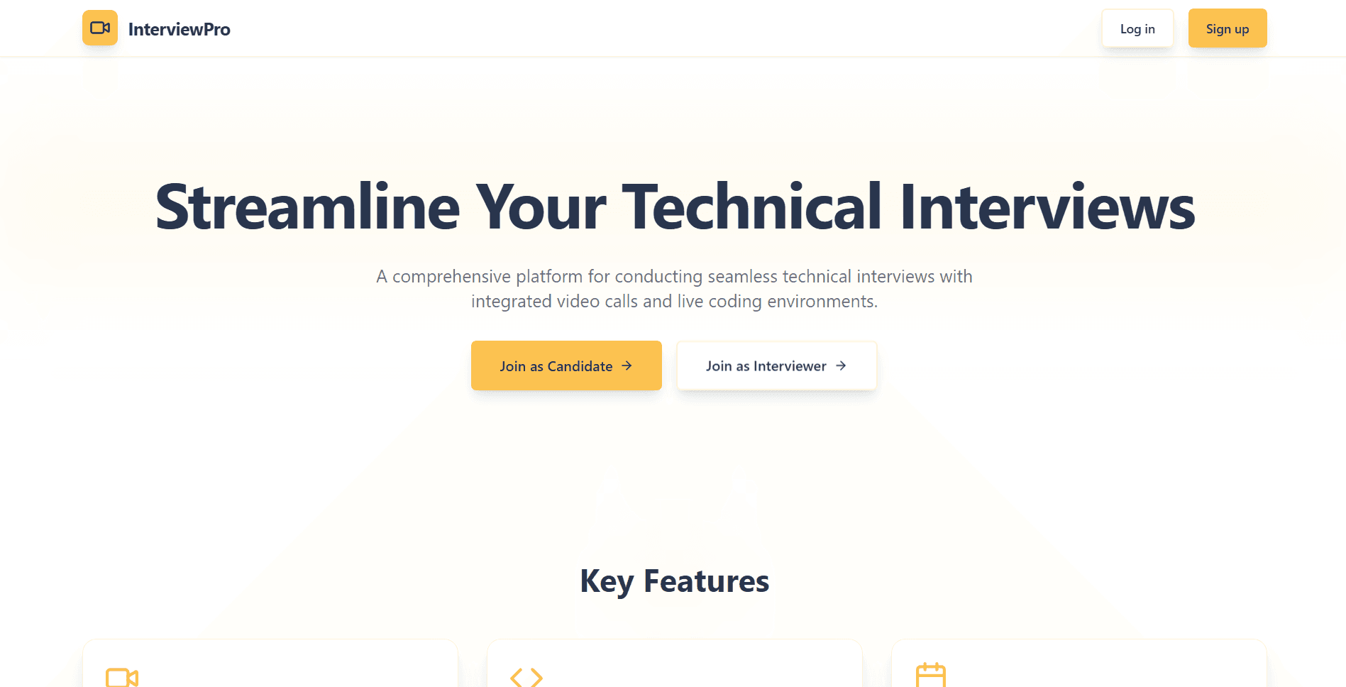 InterviewPro - Technical Interview Platform